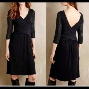 Amado for Anthropologie black mini dress